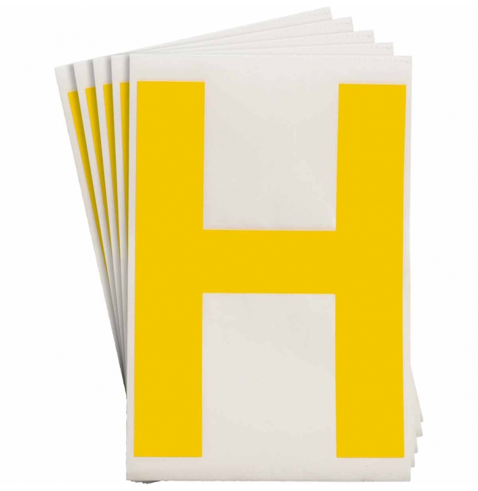Etykiety ToughStripe®  TS-152.40-514-H-YL-20 wym. 146.05 mm x 228.60 mm, 20 szt.