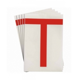 Etykiety ToughStripe®  TS-152.40-514-T-RD-20 wym. 146.05 mm x 228.60 mm, 20 szt.