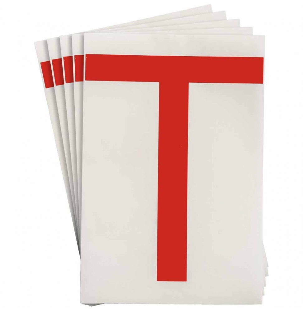 Etykiety ToughStripe®  TS-152.40-514-T-RD-20 wym. 146.05 mm x 228.60 mm, 20 szt.