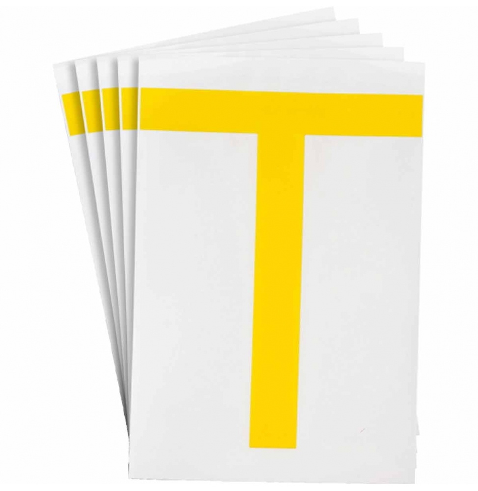 Etykiety ToughStripe®  TS-152.40-514-T-YL-20 wym. 146.05 mm x 228.60 mm, 20 szt.