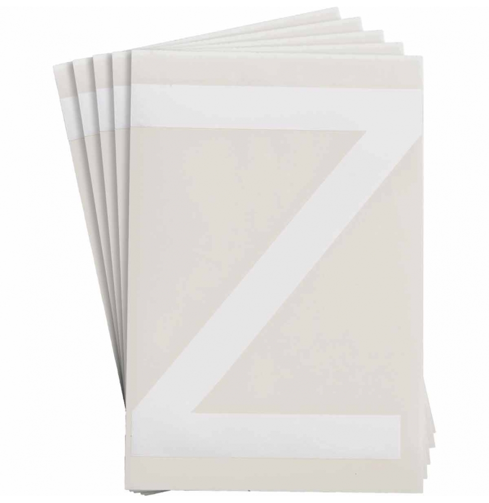 Etykiety ToughStripe®  TS-152.40-514-Z-WT-20 wym. 146.05 mm x 228.60 mm, 20 szt.
