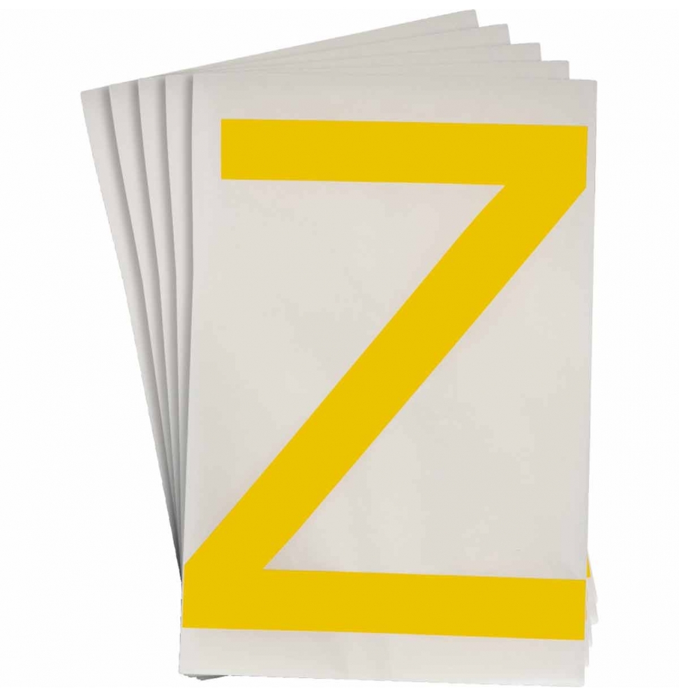 Etykiety ToughStripe®  TS-152.40-514-Z-YL-20 wym. 146.05 mm x 228.60 mm, 20 szt.