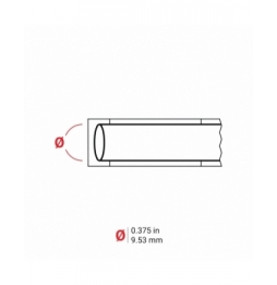 Taśma poliolefinowa koszulka termokurczliwa czarna na żółtym M21-375-C-342-YL wym. 16.38 mm x 2.13 m