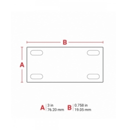 Przywieszki   M7-12-109 wym. 19.05 mm x 76.20 mm, 100 szt.