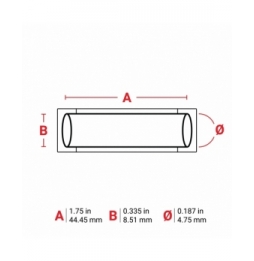 Etykiety   M7-187-175-342-YL wym. 44.45 mm x 8.51 mm, 100 szt.