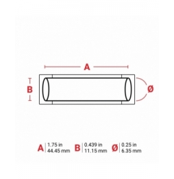 Etykiety   M7-250-175-342-YL wym. 44.45 mm x 11.15 mm, 100 szt.