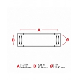 Etykiety   M7-1000-175-342 wym. 44.45 mm x 42.16 mm, 50 szt.