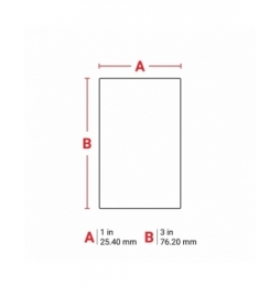 Etykiety poliestrowe białe M6-22-422 wym. 76.20 mm x 25.40 mm, 100 szt.