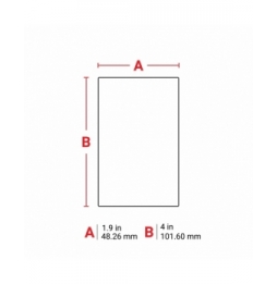 Etykiety poliestrowe jasno szare M6-38-428 wym. 101.60 mm x 48.26 mm, 100 szt.