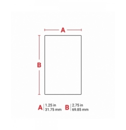 Etykiety poliestrowe jasno szare M7-26-428 wym. 69.85 mm x 31.75 mm, 100 szt.