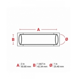 Koszulki termokurczliwe  czarne M6-1000-2-342-BK-R wym. 50.80 mm x 42.34 mm, 70 szt.