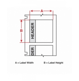 Etykiety poliestrowe czarne, żółte na białym M7-38-483-CAUTION wym. 101.60 mm x 48.26 mm, 100 szt.