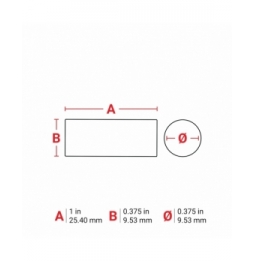 Etykiety laboratoryjne inkjet polypropylen do druku atramentowego białe J20-249-7425J 25.40 mmx9.53 mm + kółko 9.53 mm 1500 szt