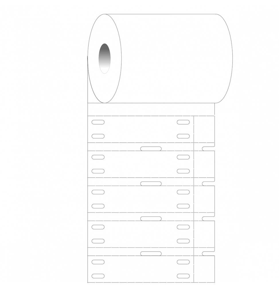 Przywieszki do kabli polietylenowe białe BPT-7597W-2050 wym. 50.80 mm x 12.70 mm, 2000 szt.