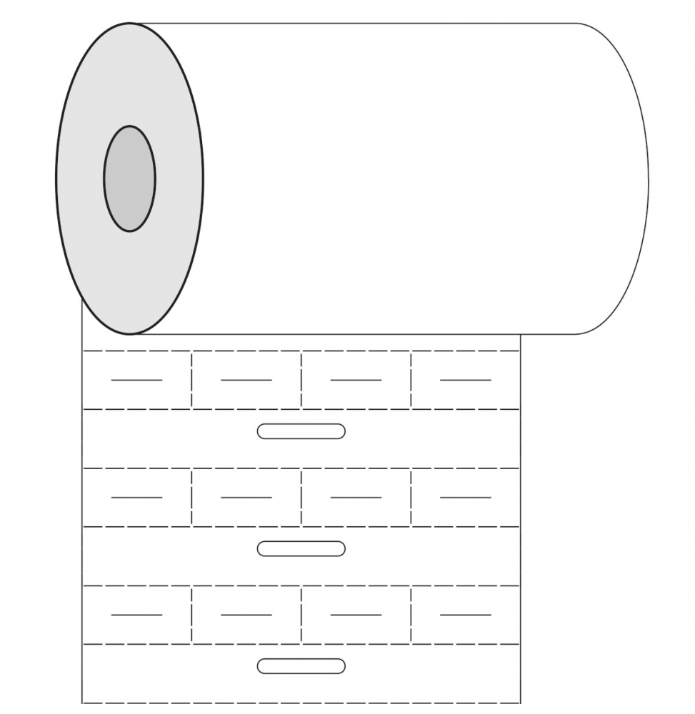 Wkładki DuraSleeve polietylenowe białe BPT-105-7599 wym. 15.00 mm x 8.00 mm, 5000 szt.