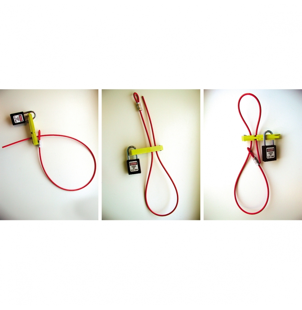 Blokada LOTO Scissor-Lok, z linką 0,91 m, 236921. Dobra Cena