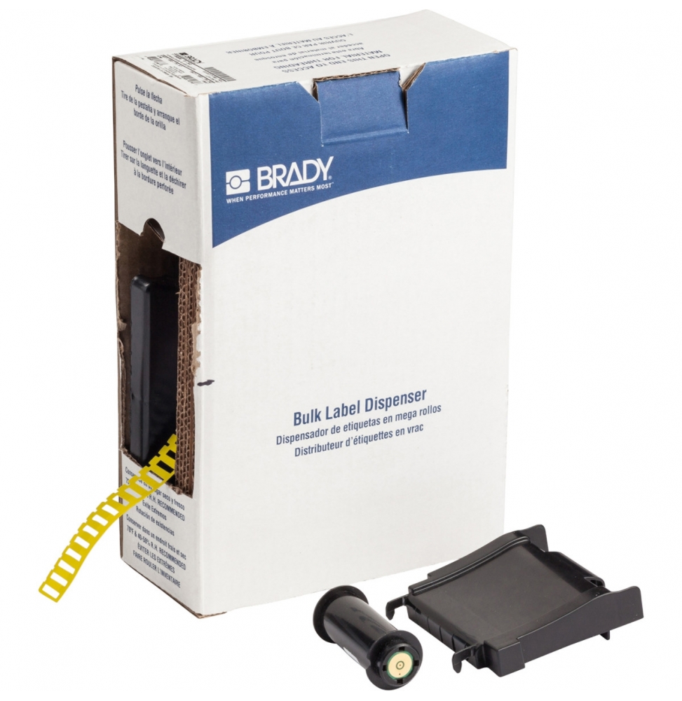 Etykiety do nośników DuraSleeve winylowe żółte BM-16x4.4-7696-YL wym. 16.00 mm x 4.40 mm, 5000 szt.