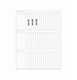 Wkładki DuraSleeve winylowe białe THTRDS-30x4.4-7696 wym. 30.00 mm x 4.40 mm, 4000 szt.