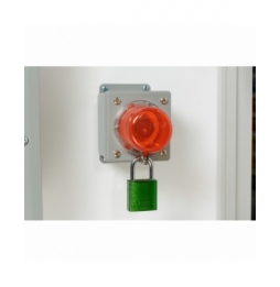Kłódka LOTO z aluminiową szeklą 40 mm, czerwona (6 szt.), 814073
