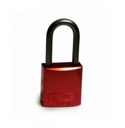 Kłódka LOTO z aluminiową szeklą 40 mm, czerwona (6 szt.), 814073