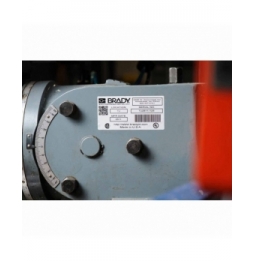 Etykiety poliestrowe srebrne B30-17-438 wym. 25.40 mm x 50.80 mm, 1225 szt.