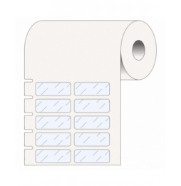 Etykiety polypropylenowe przezroczyste THT-301-7600-2.5SC wym. 25.40 mm x 9.53 mm, 2500 szt.