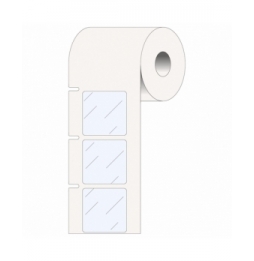 Etykiety polypropylenowe przezroczyste THT-305-7600-3 wym. 25.40 mm x 25.40 mm, 3000 szt.