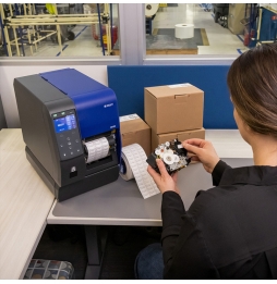 Stacjonarna drukarka etykiet i6100 300 dpi z funkcją zdejmowania podkładu i6100-300-P-EU