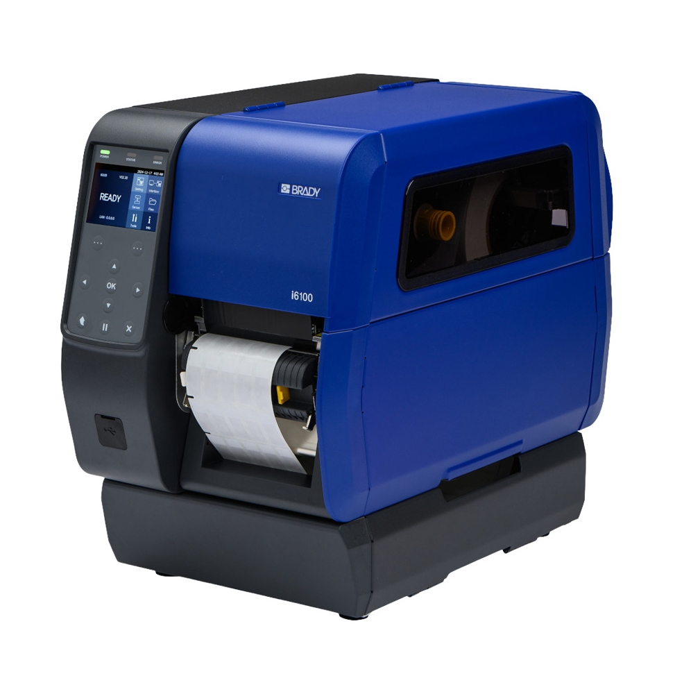 Stacjonarna drukarka etykiet i6100 300 dpi z funkcją zdejmowania podkładu i Brady Workstation Pro i6100-300-P-EU-BWS